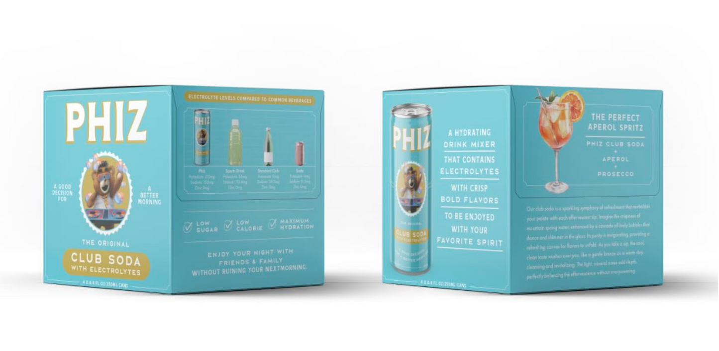 Club Soda Box (4 cans)